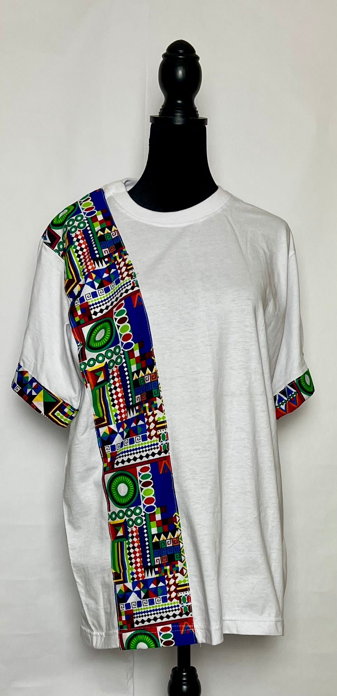 African Print Stripe T-Shirts (All)
