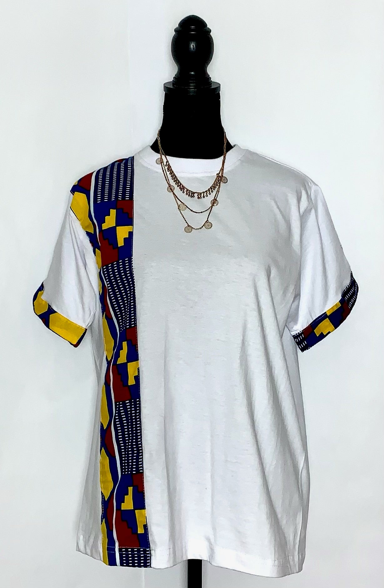 African Print Stripe T-Shirts (All)
