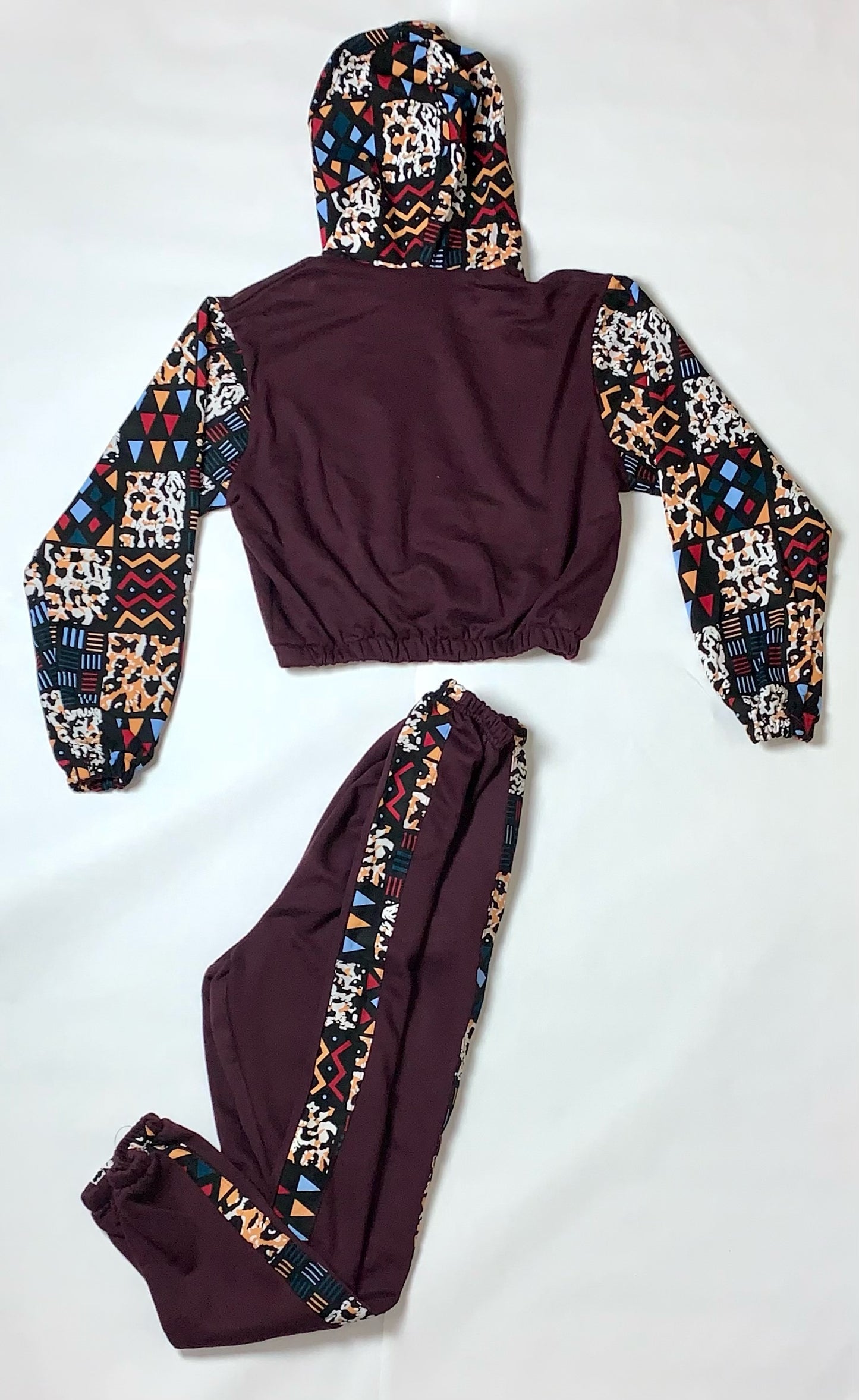 Printed Sweat Suit Set